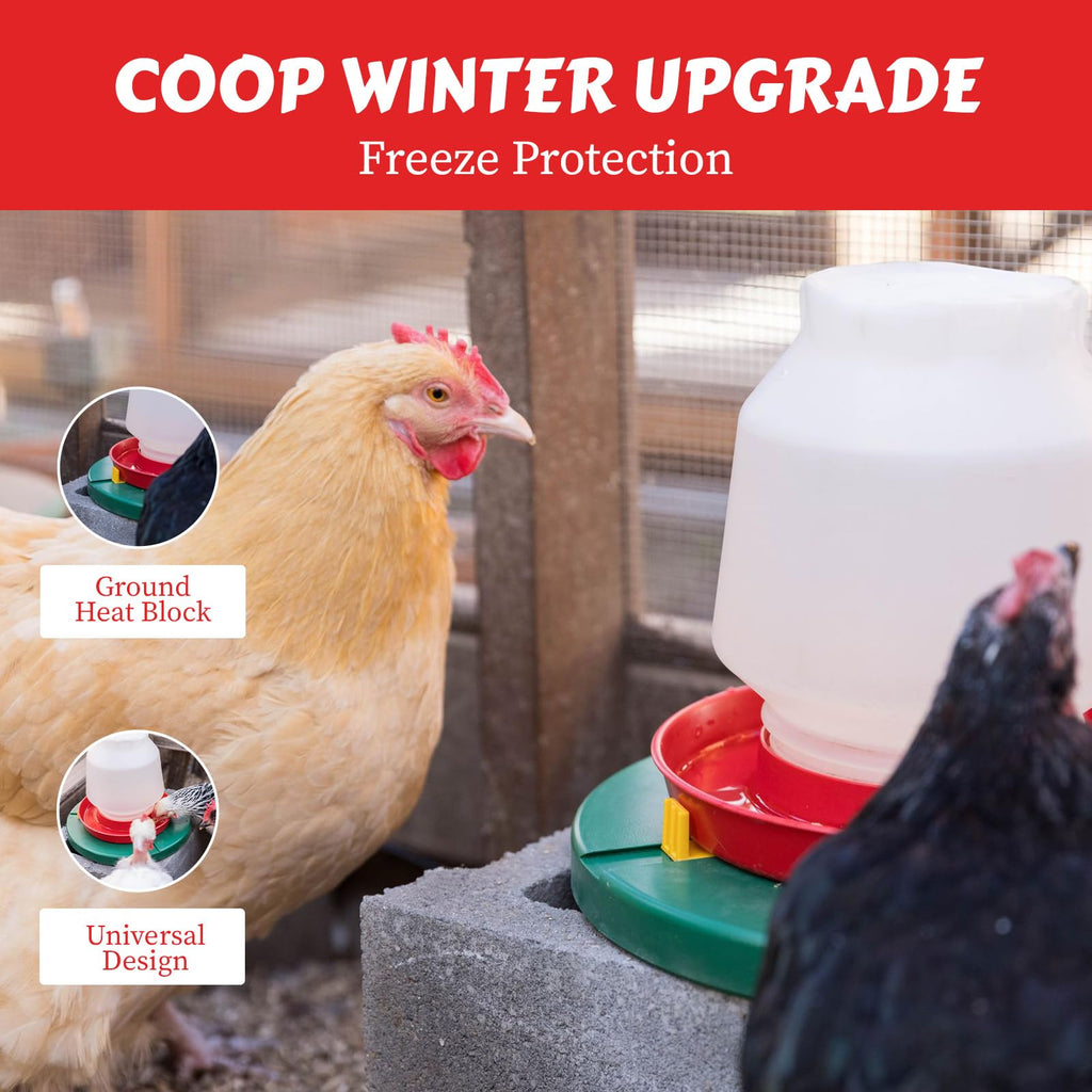28W Heated Poultry Waterer Base I2304