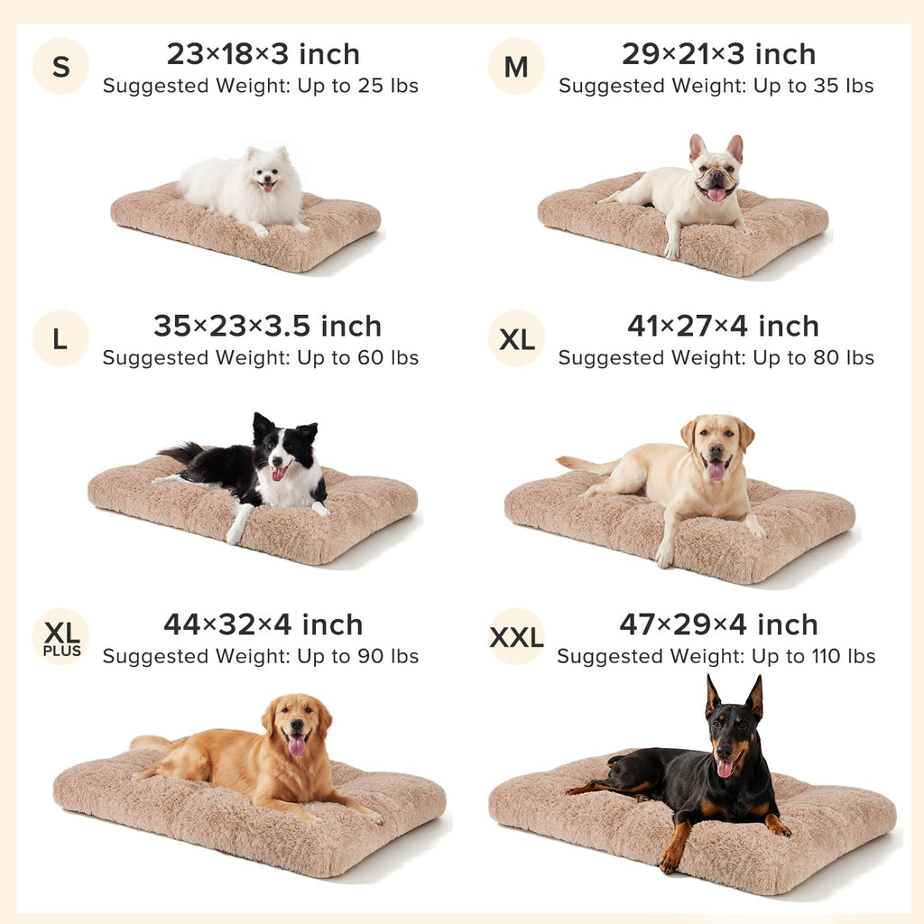 Large Washable Plush Dog Bed Crate Pad C1397