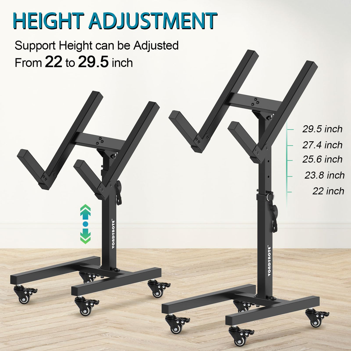 Adjustable Guitar Amp Stand with Wheels T849919
