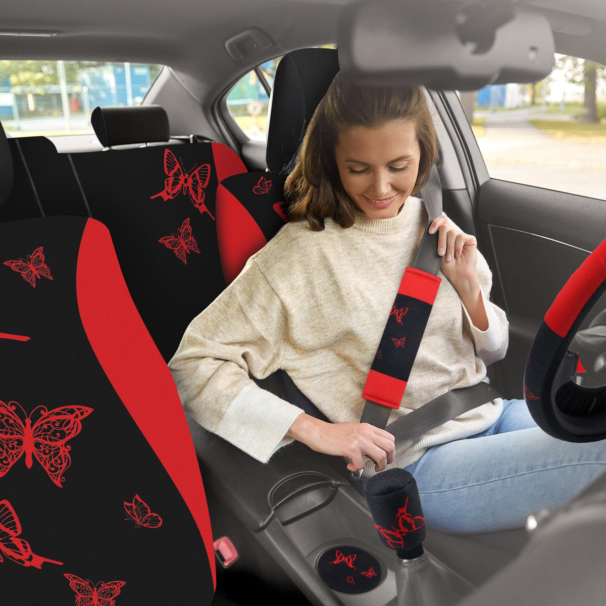 47 Pcs Full Car Seat Covers Set C36898