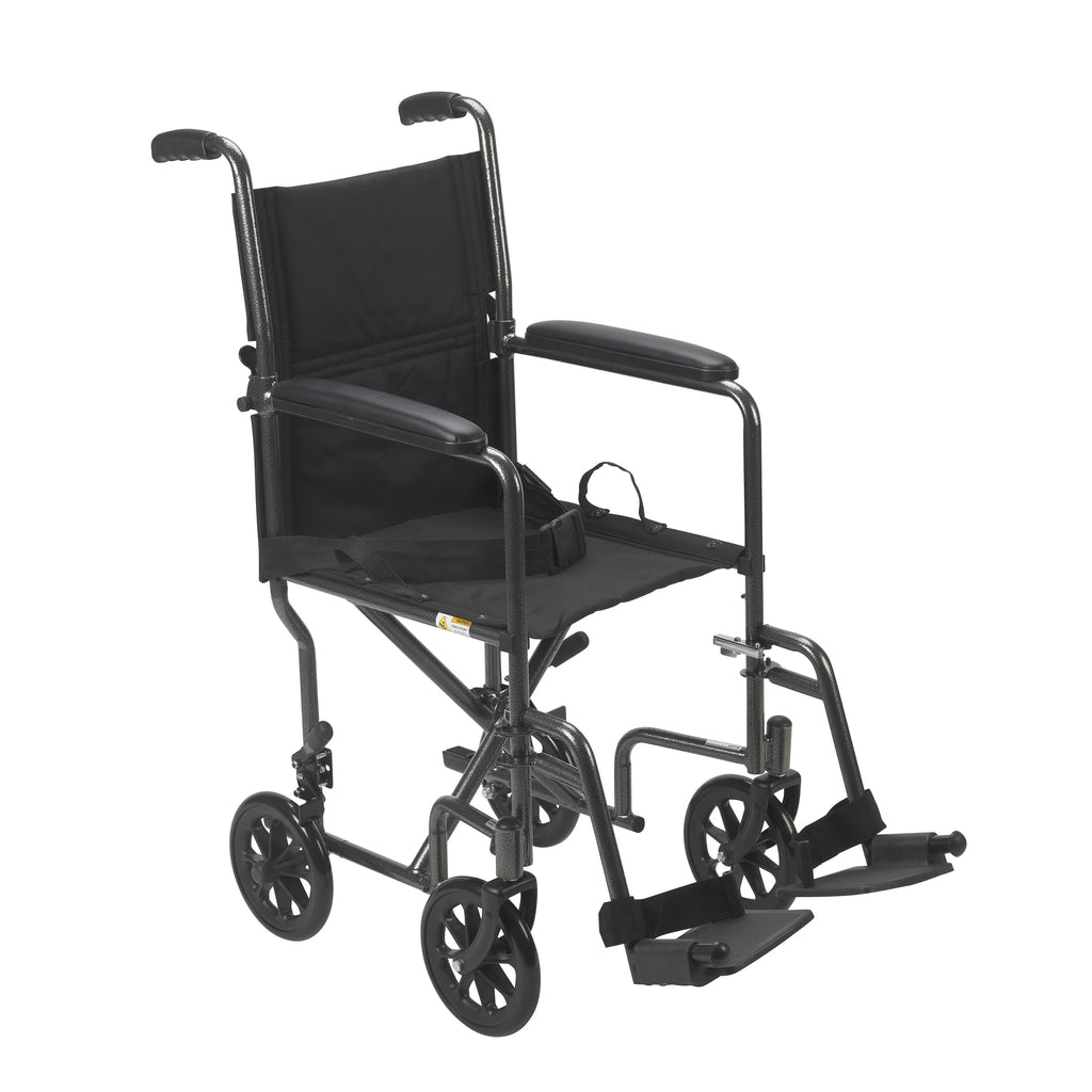 Folding Transport Wheelchair with Swing-Away Footrest L521