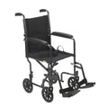 Folding Transport Wheelchair with Swing-Away Footrest L521