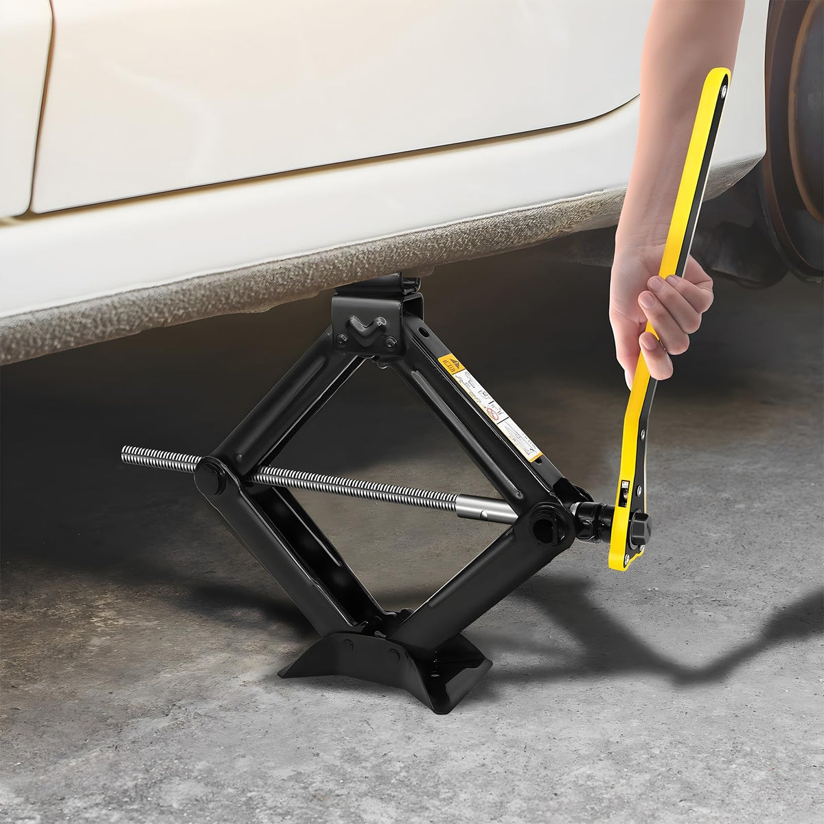 2 Ton Portable Scissor Jack with Lug Wrench R91938