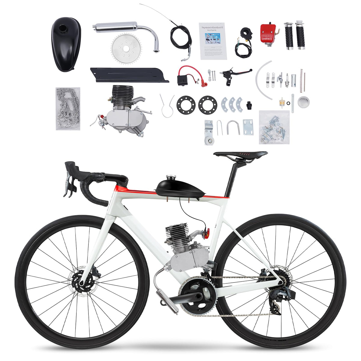 2-Stroke 100cc Bike Motor Kit E558