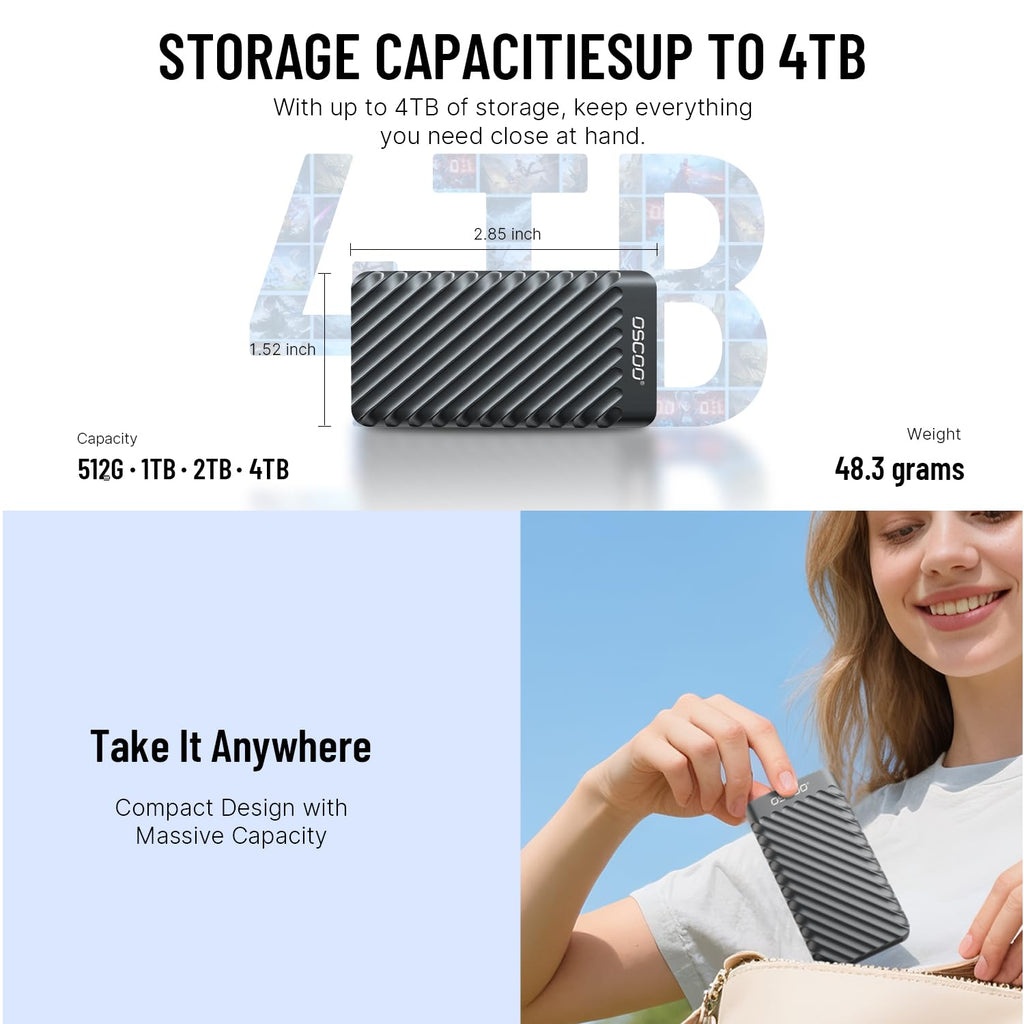1TB USB 3.2 Gen 2 External SSD L315