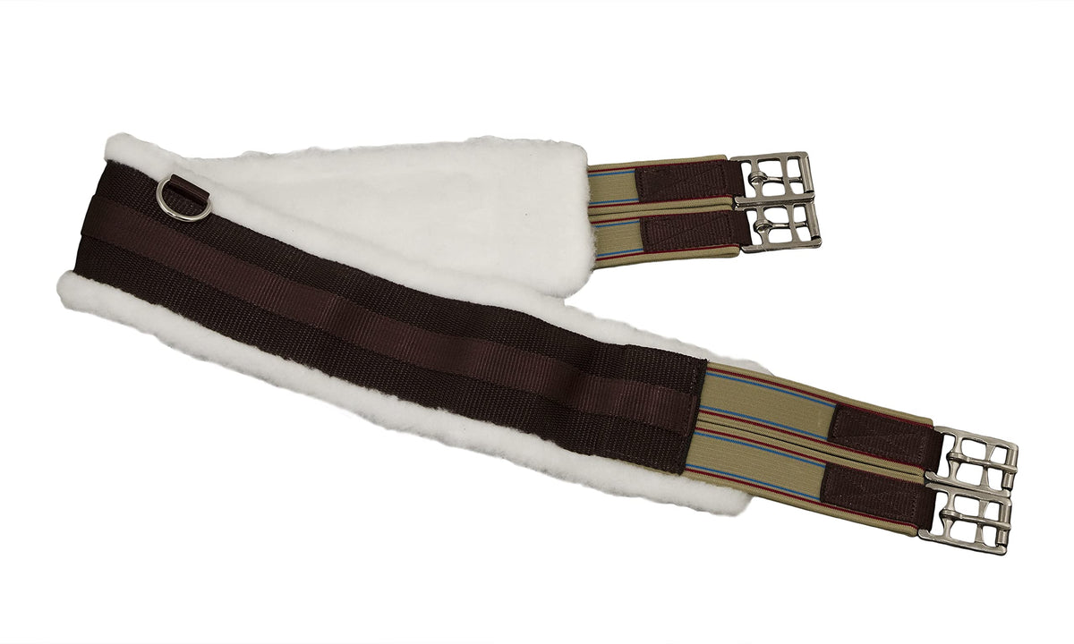 Fleece English Girth with Double Elastic R181