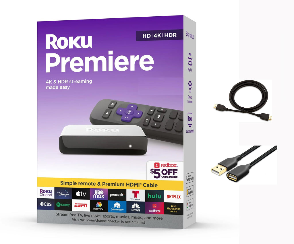 4K HDR Streaming Media Player with HDMI Cable and Remote L29441