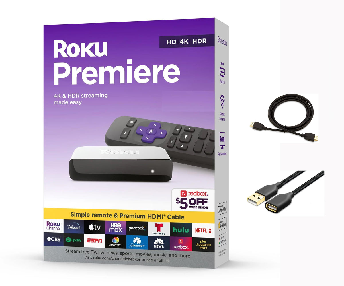 4K HDR Streaming Media Player with HDMI Cable and Remote L29441