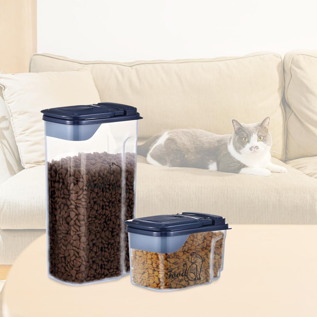 2 Pcs Airtight Pet Food Containers with Pour Spout X295
