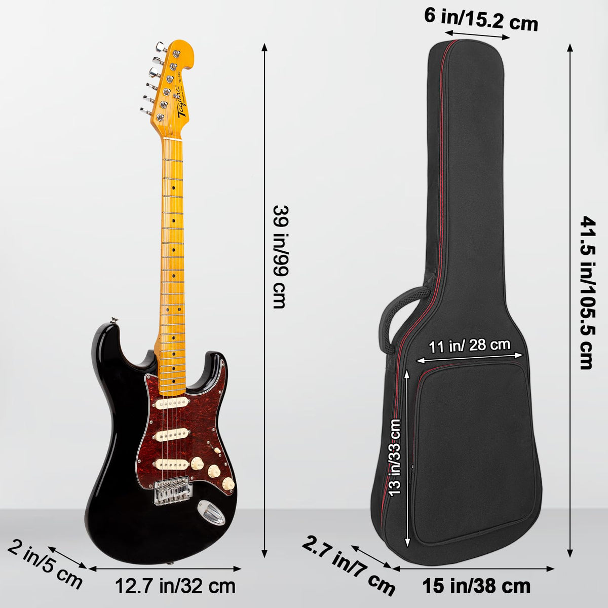 Black Padded Electric Guitar Bag R43010