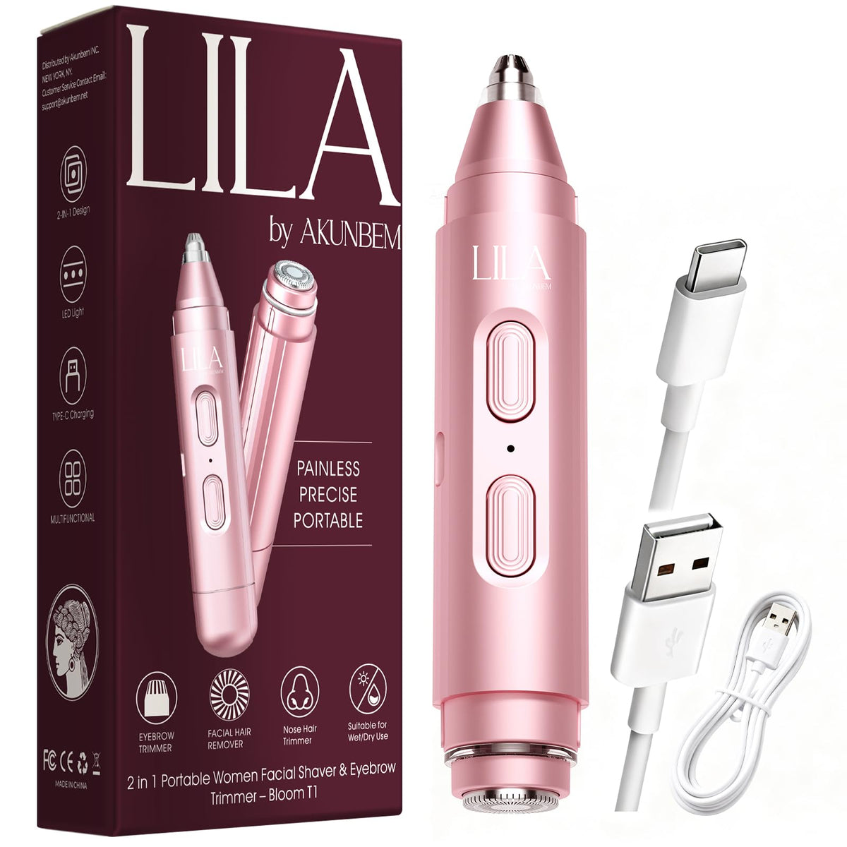 2-in-1 Eyebrow & Nose Hair Trimmer A621