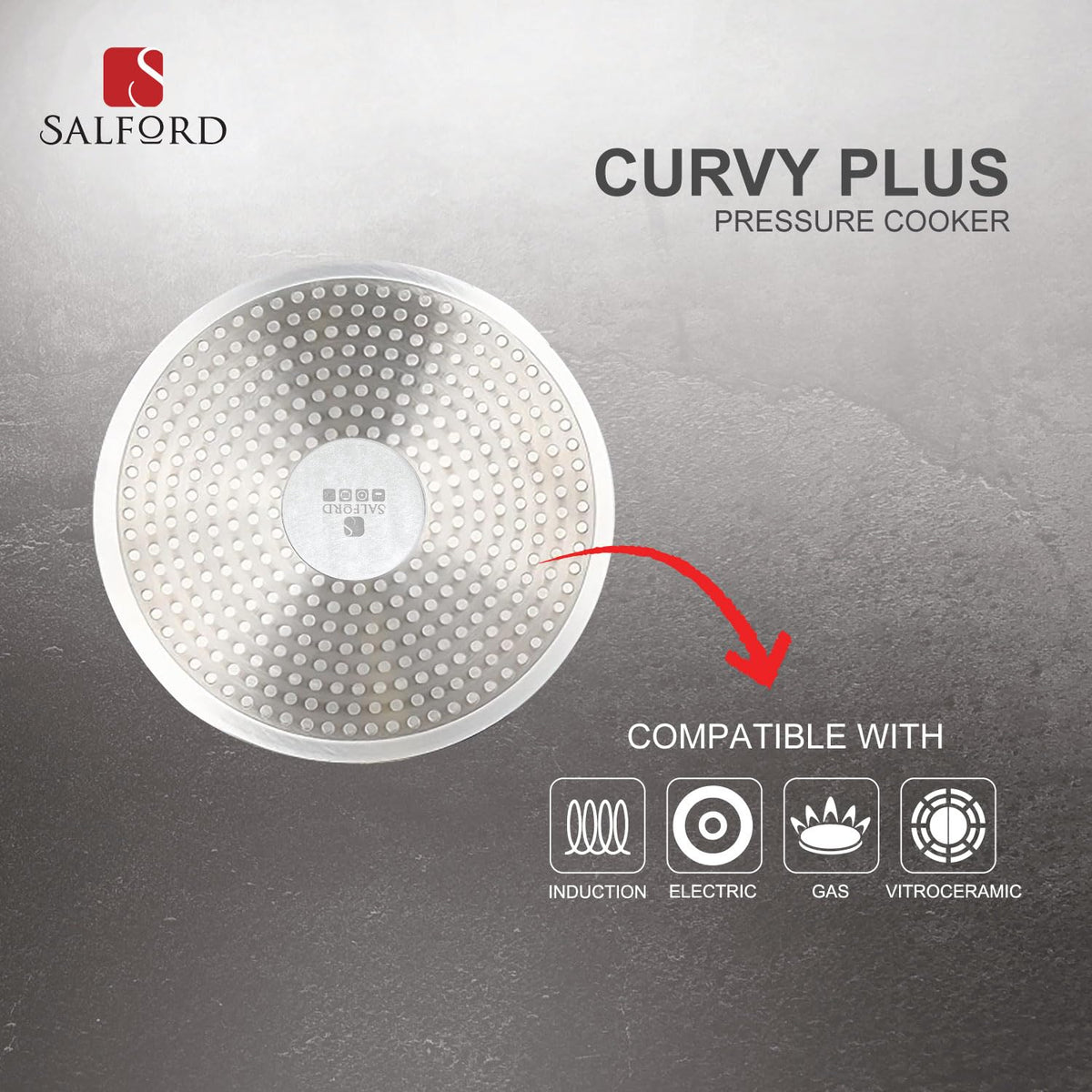 2 Litre Aluminium Pressure Cooker K3599