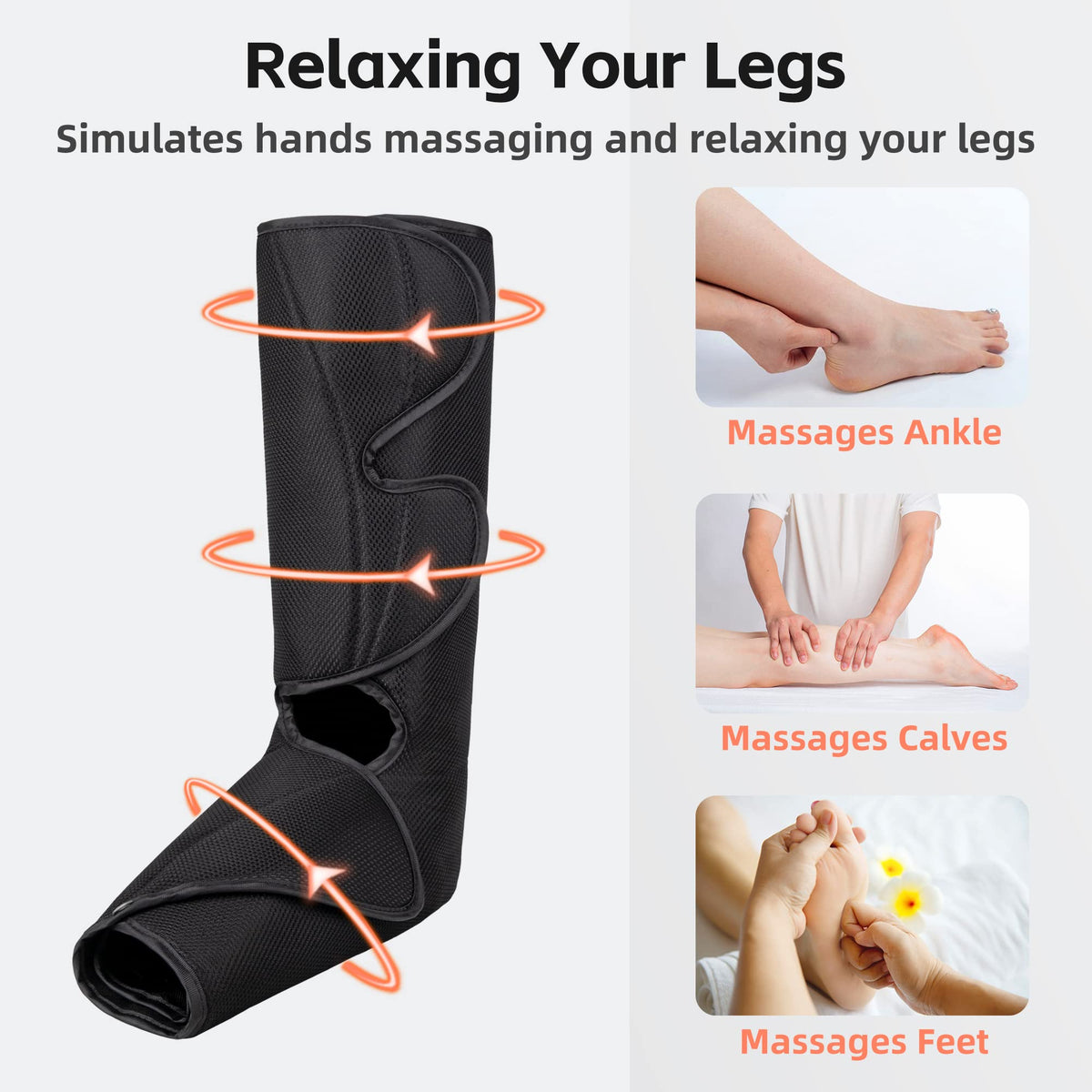 Air Compression Leg Massager with Heat O89085