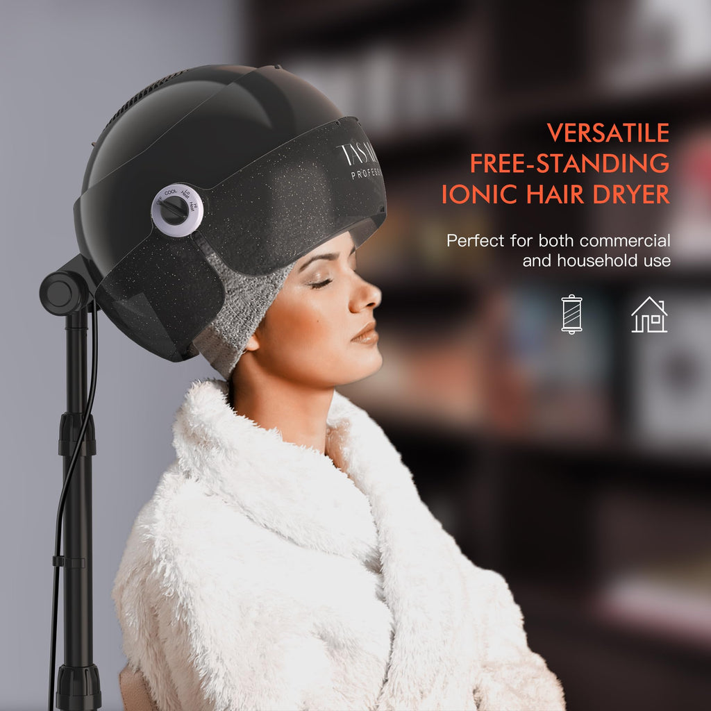Black Portable Standing Hooded Hair Dryer T155329