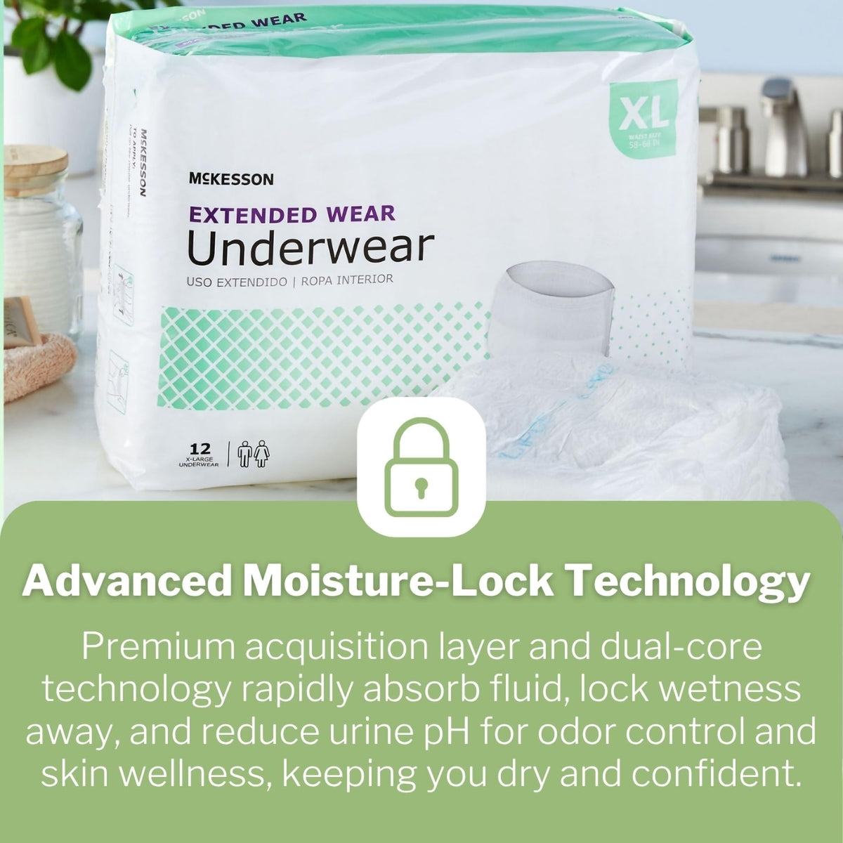 Adult Incontinence Underwear XL 12 ct K923772