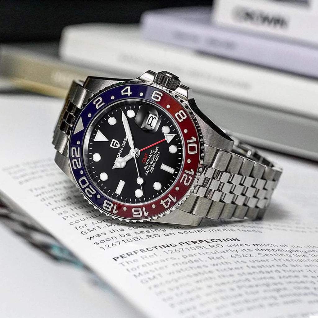 Automatic 40MM Date 100M Waterproof Stainless Steel Sapphire Glass Men Watch S599004