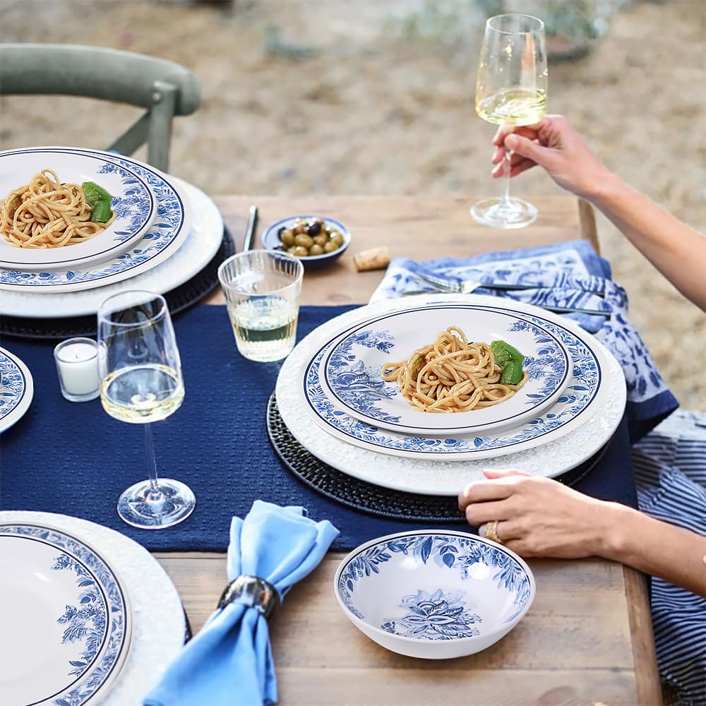 12 Pc Floral Melamine Dinnerware Set E75421