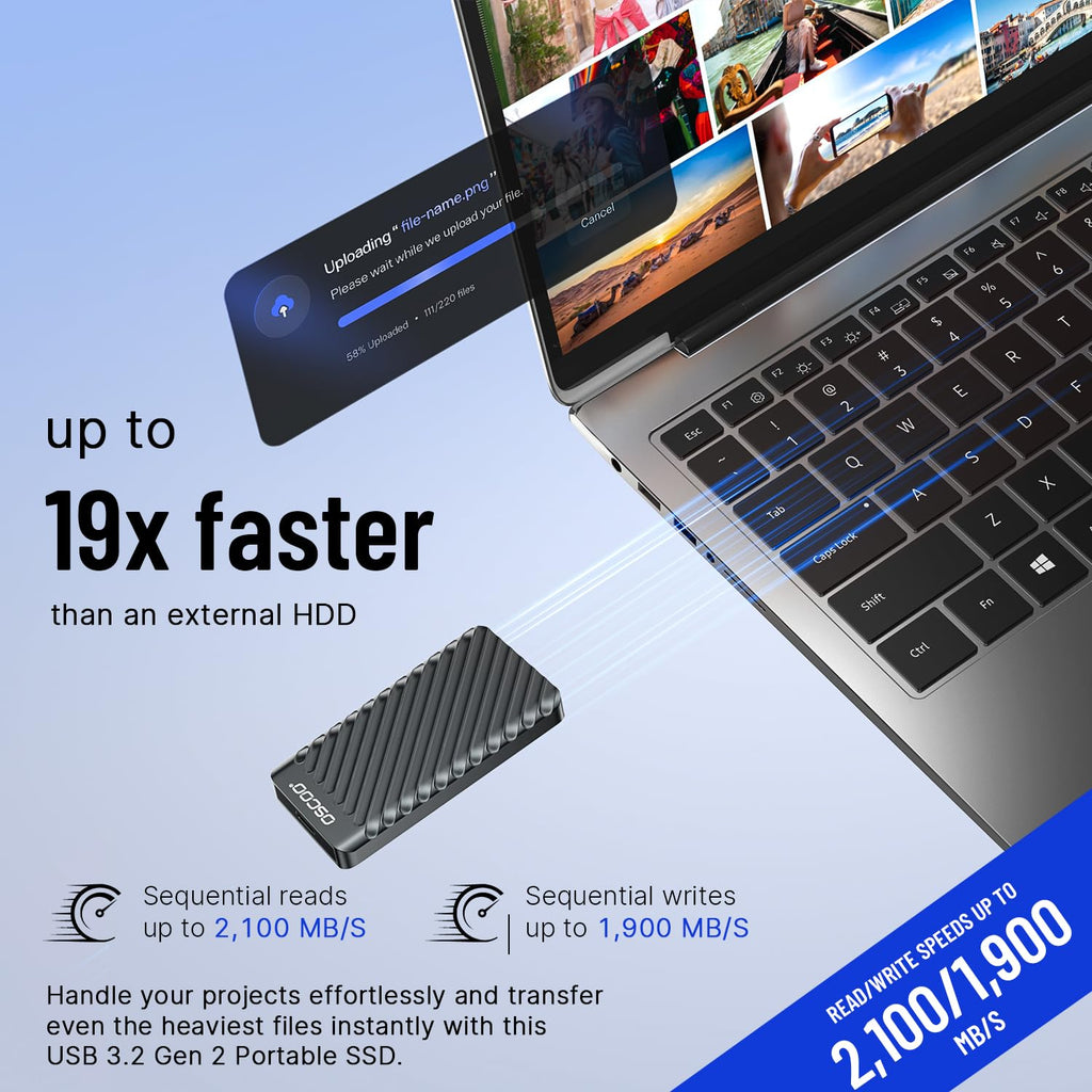 1TB USB 3.2 Gen 2 External SSD L315