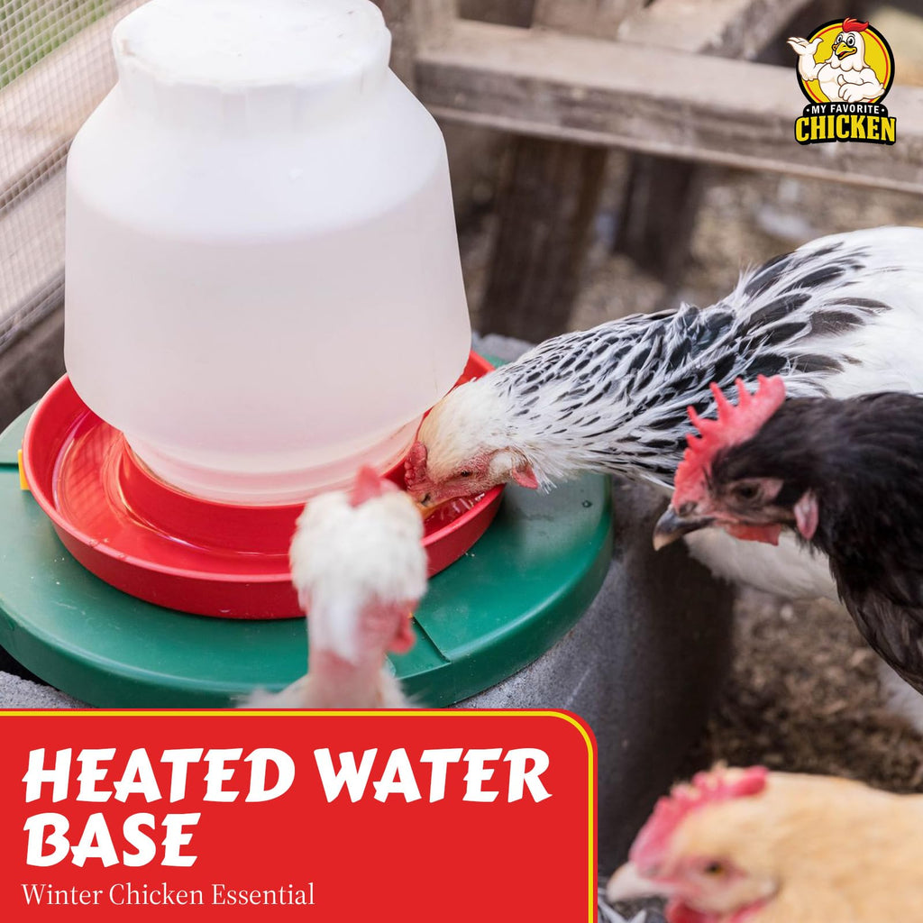 28W Heated Poultry Waterer Base I2304