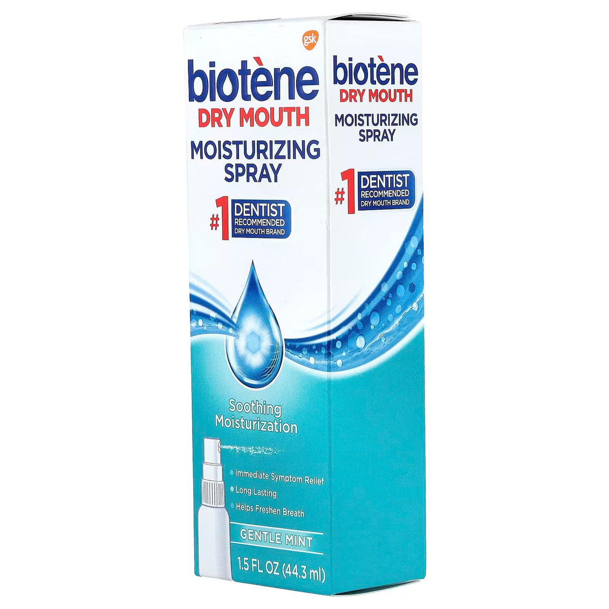 Gentle Mint Moisturizing Mouth Spray, 1.5 Fl Oz (Pack of 2) D923