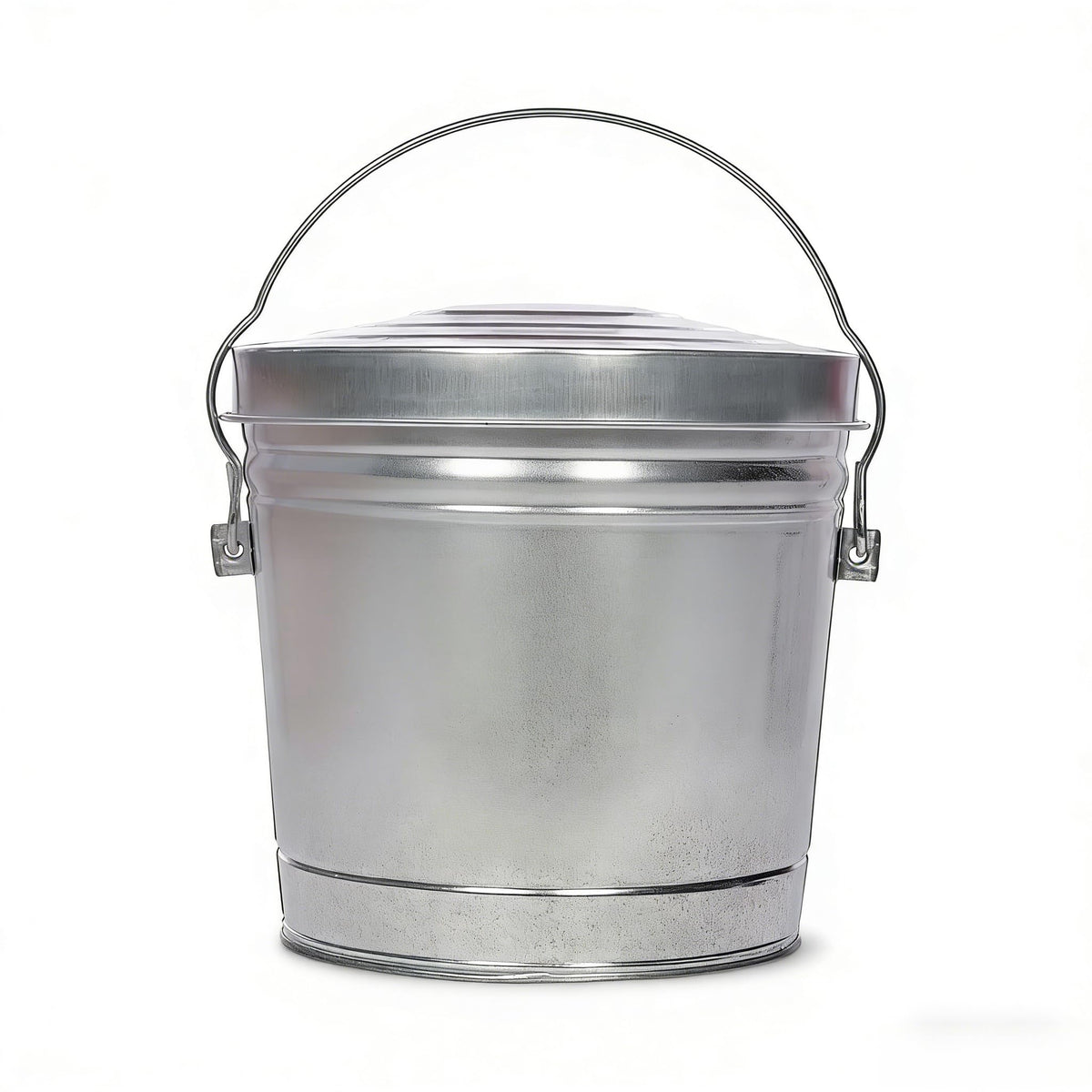 6 Gallon Galvanized Steel Storage Can with Locking Lid L89680