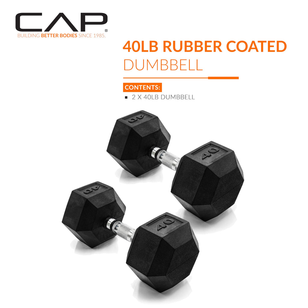 Rubber Coated Hex Dumbbells H6420