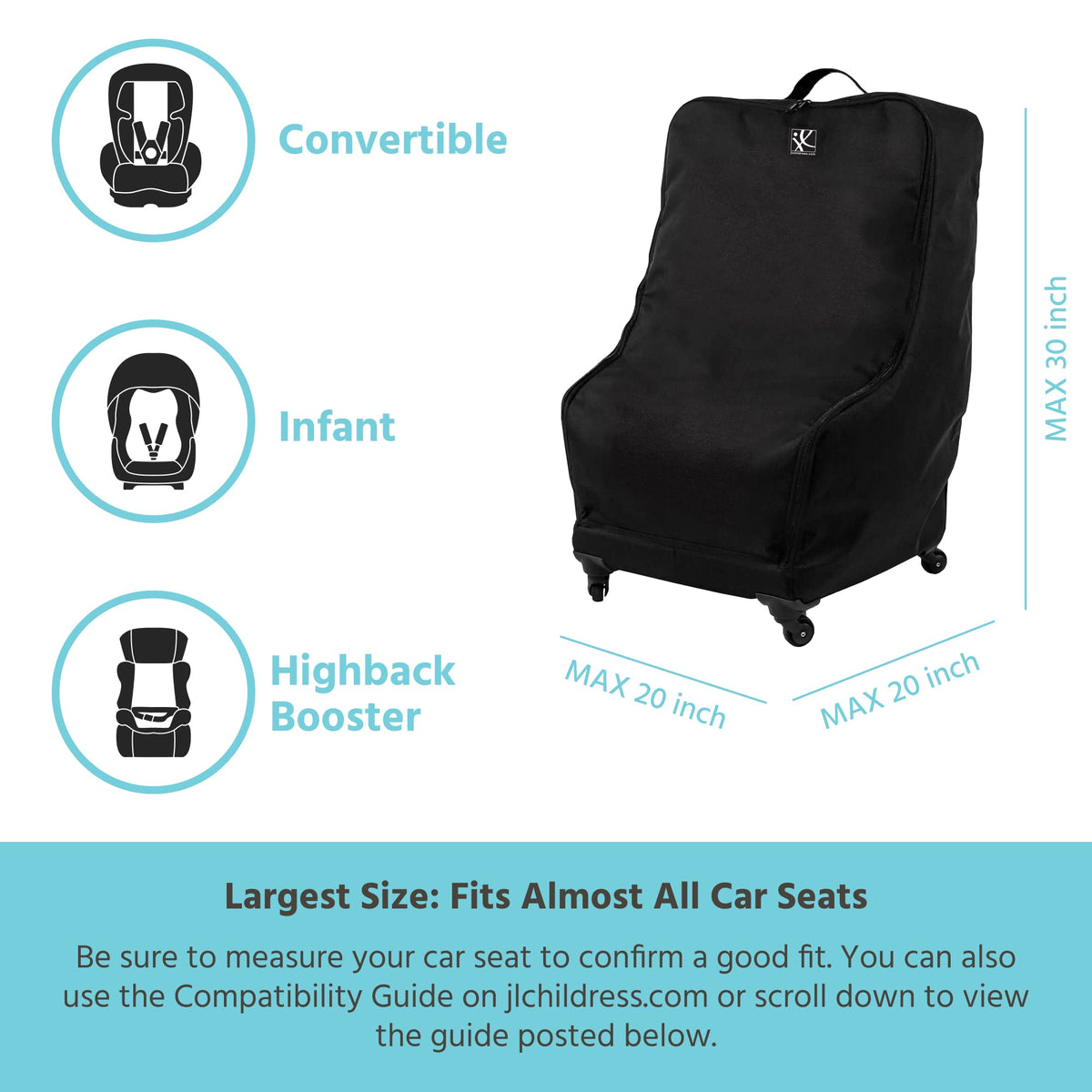 Padded Car Seat Travel Bag Y122