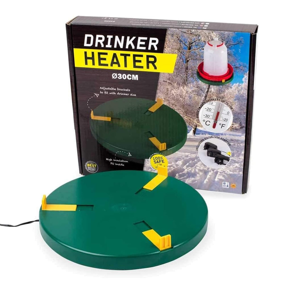 28W Heated Poultry Waterer Base I2304