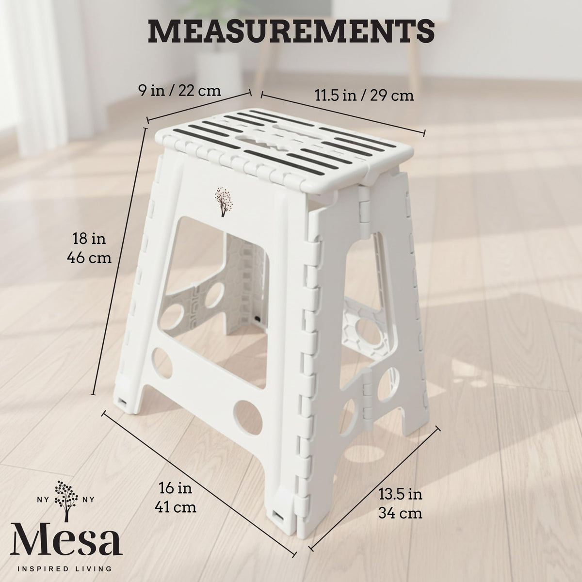 18" Folding Plastic Step Stool K10190