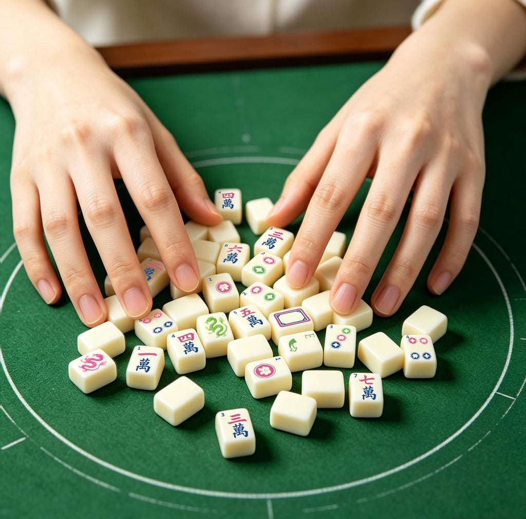 Mini Mahjong Set with 166 White Tiles X8557