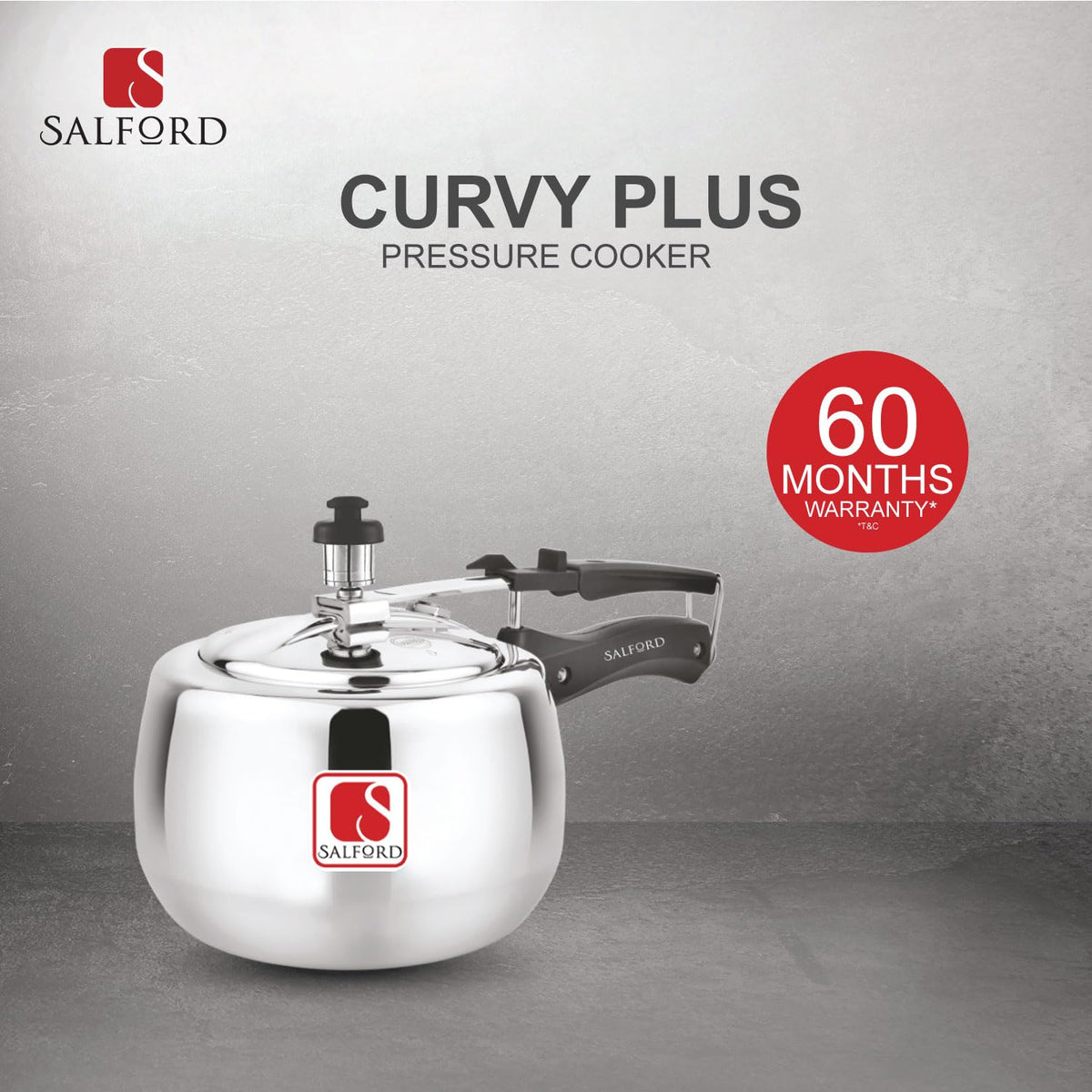 2 Litre Aluminium Pressure Cooker K3599