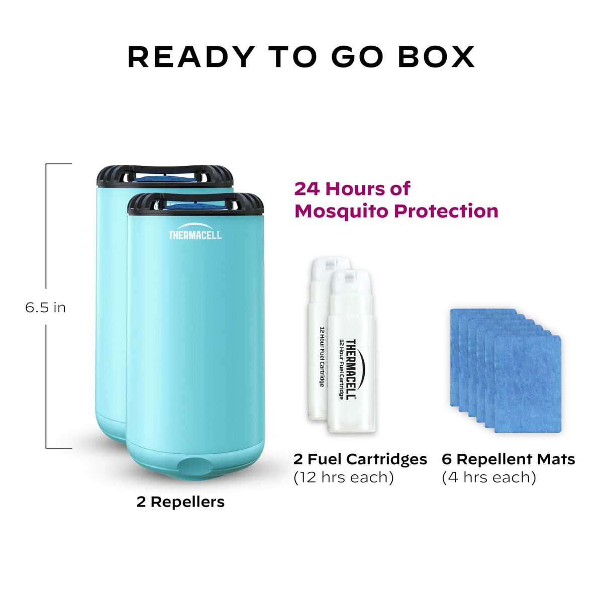 Mosquito Repeller with 24-Hour Refill & 6 Repellent Mats K268735