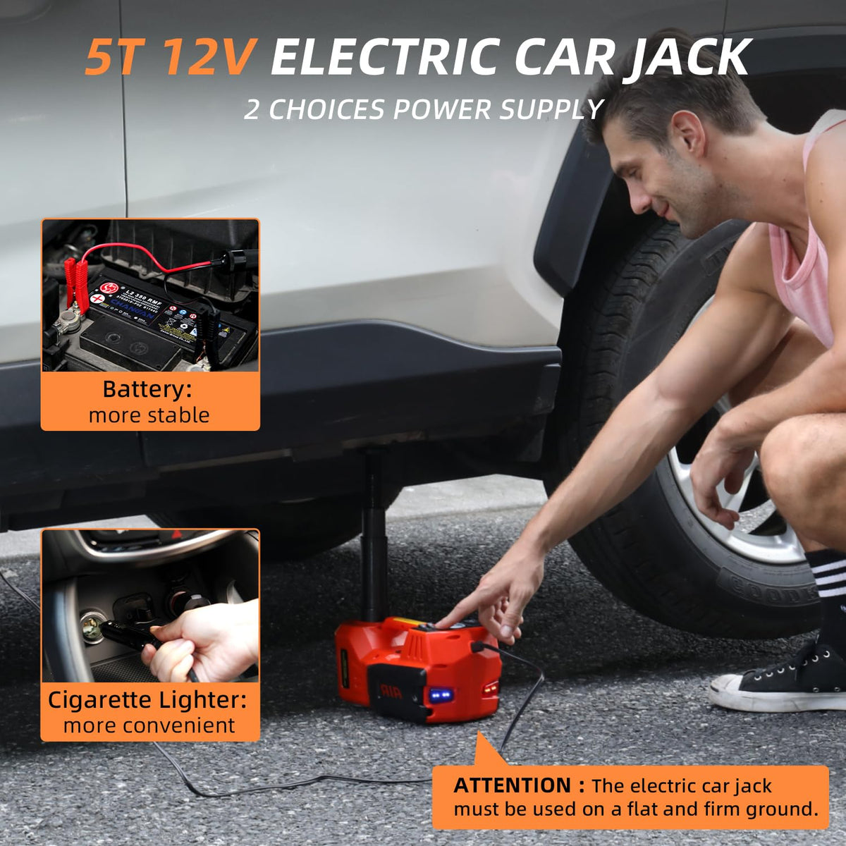 5 Ton 12V Electric Car Jack Kit X3503