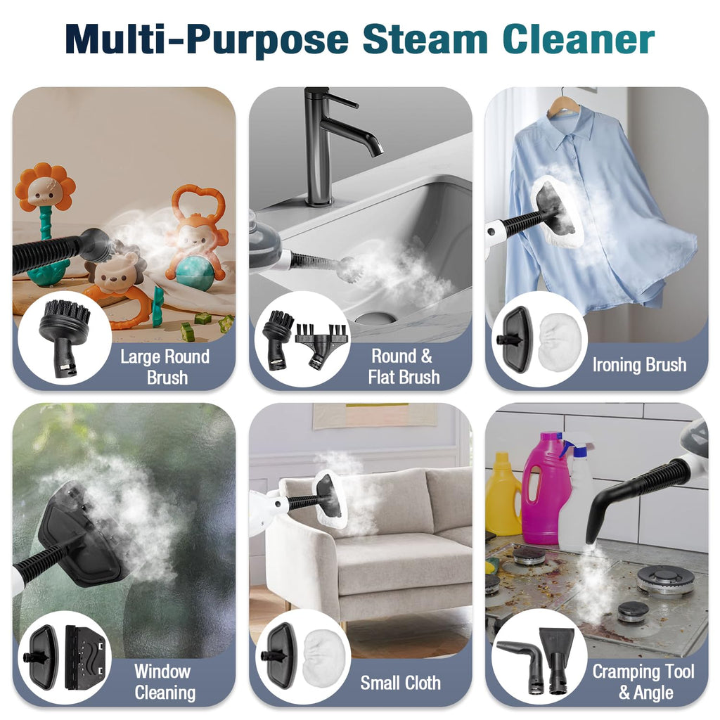 11-in-1 Steam Mop with 15.2 OZ Tank H592