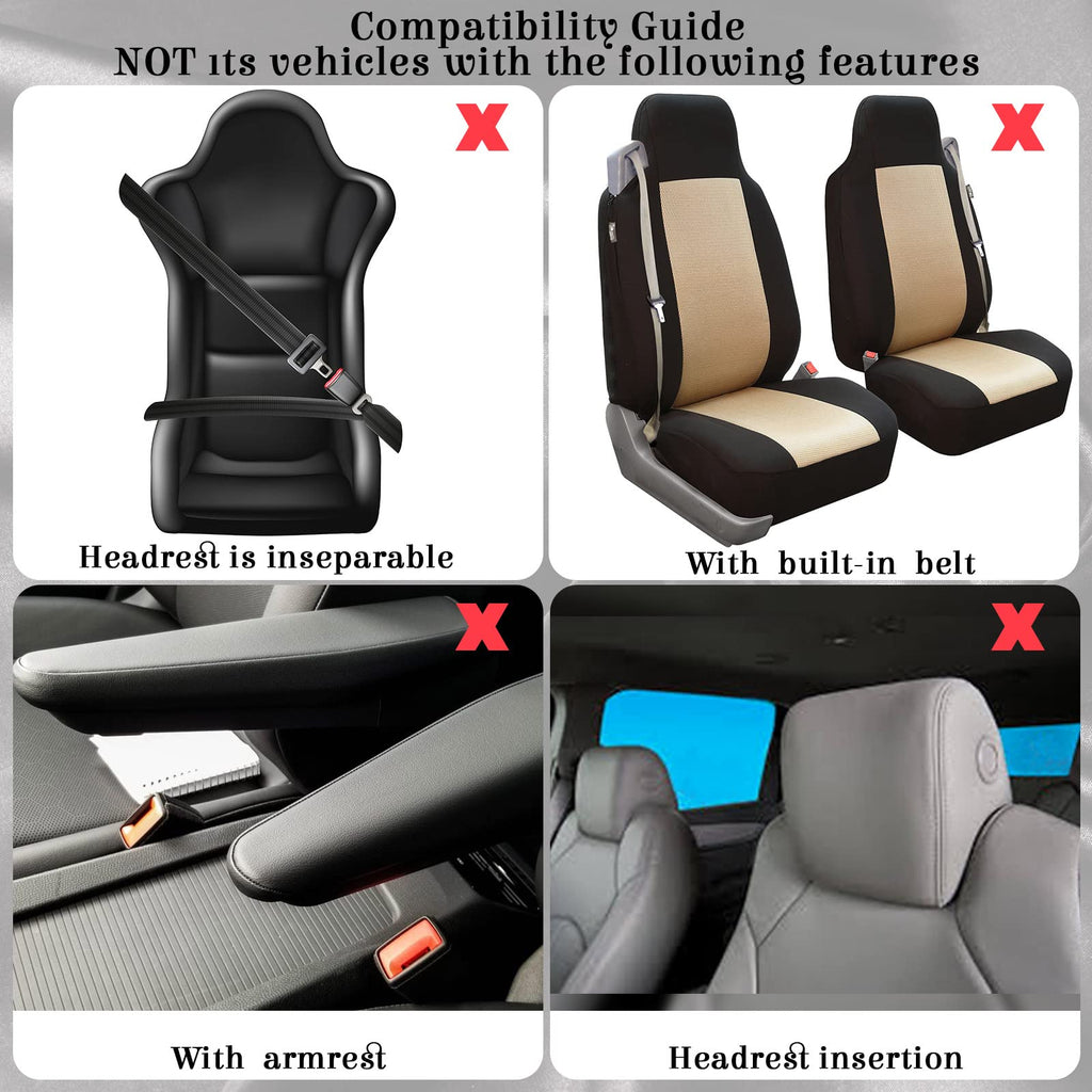 47 Pcs Full Car Seat Covers Set C36898