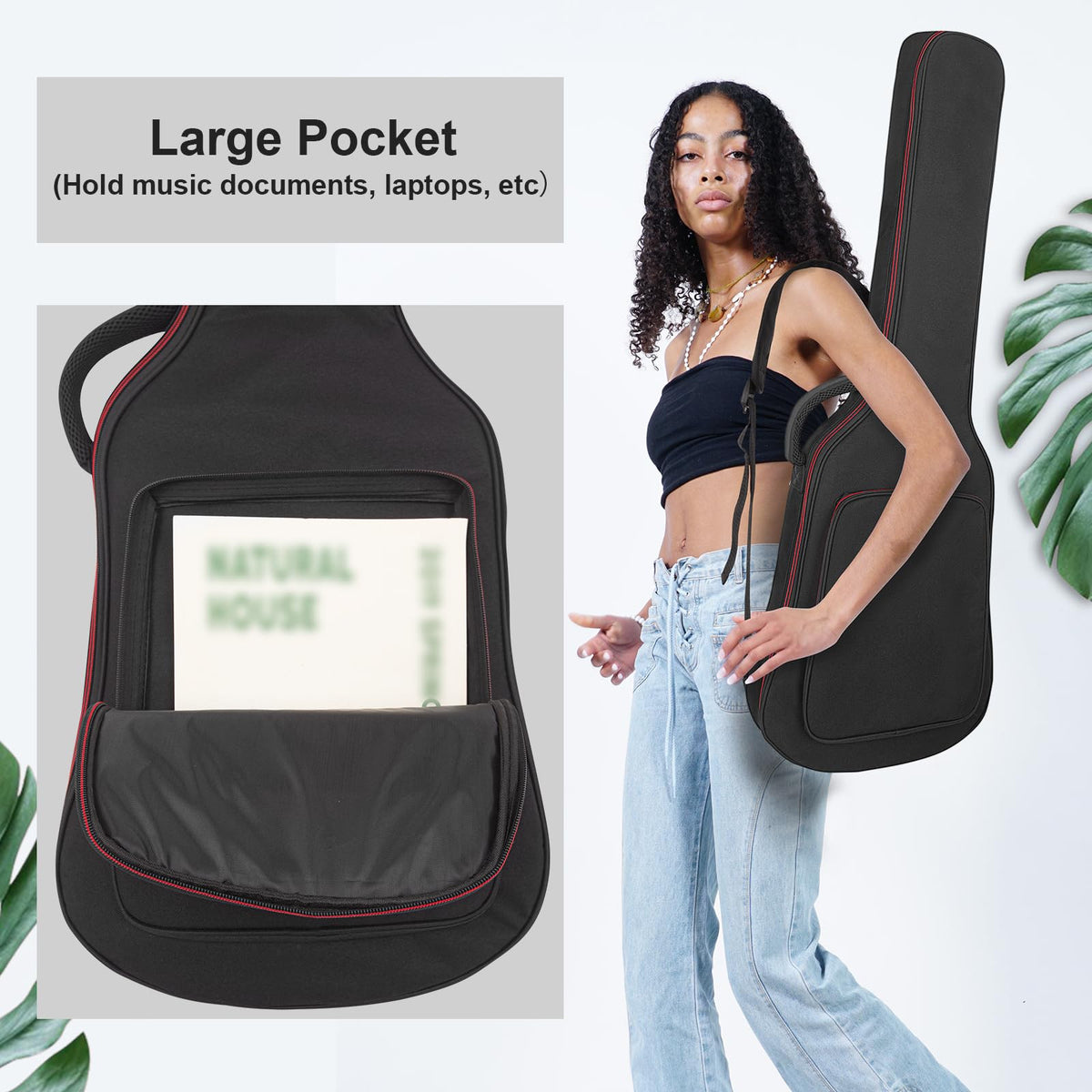 Black Padded Electric Guitar Bag R43010