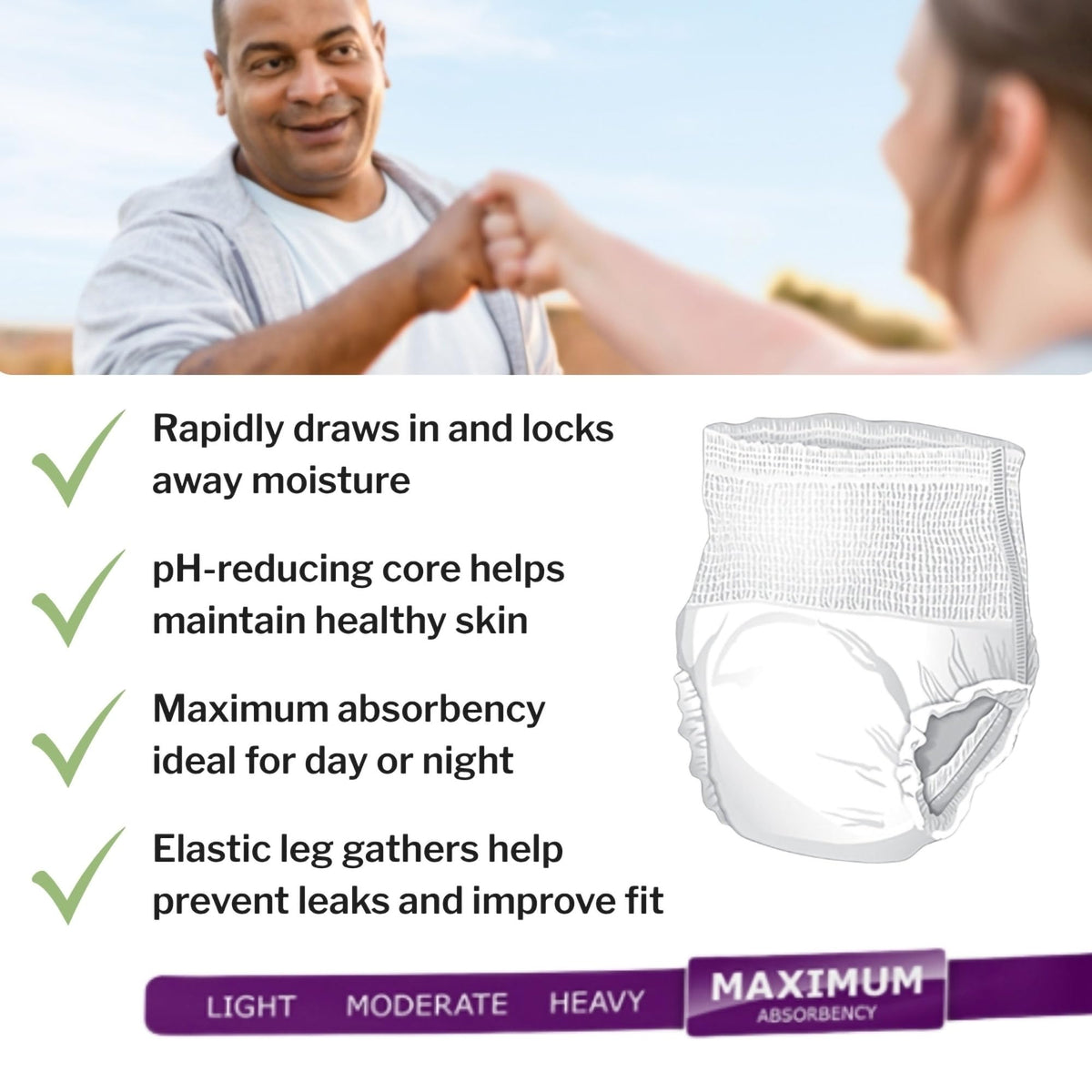 Adult Incontinence Underwear XL 12 ct K923772