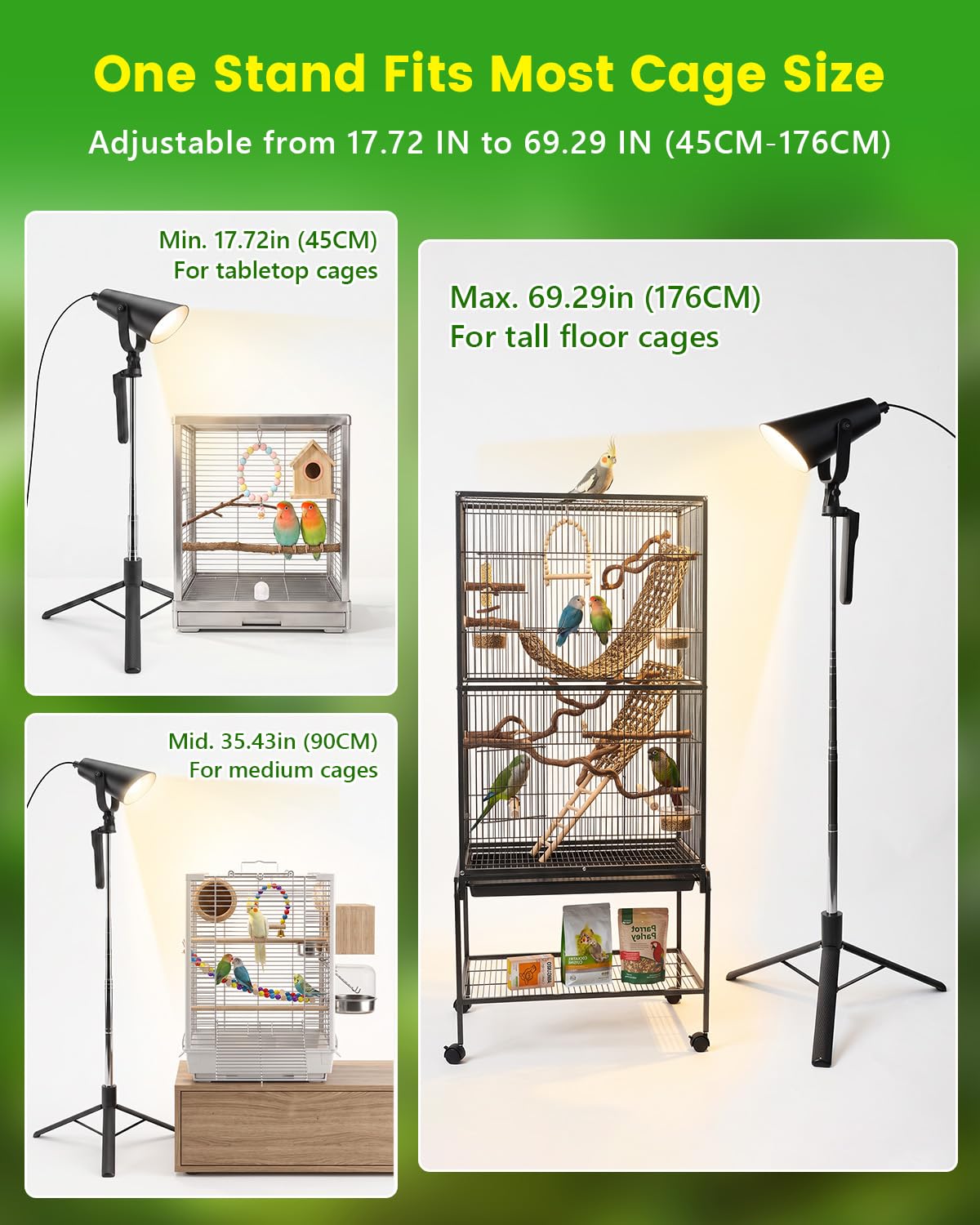 Bird Light with Adjustable Tripod Stand Y657162