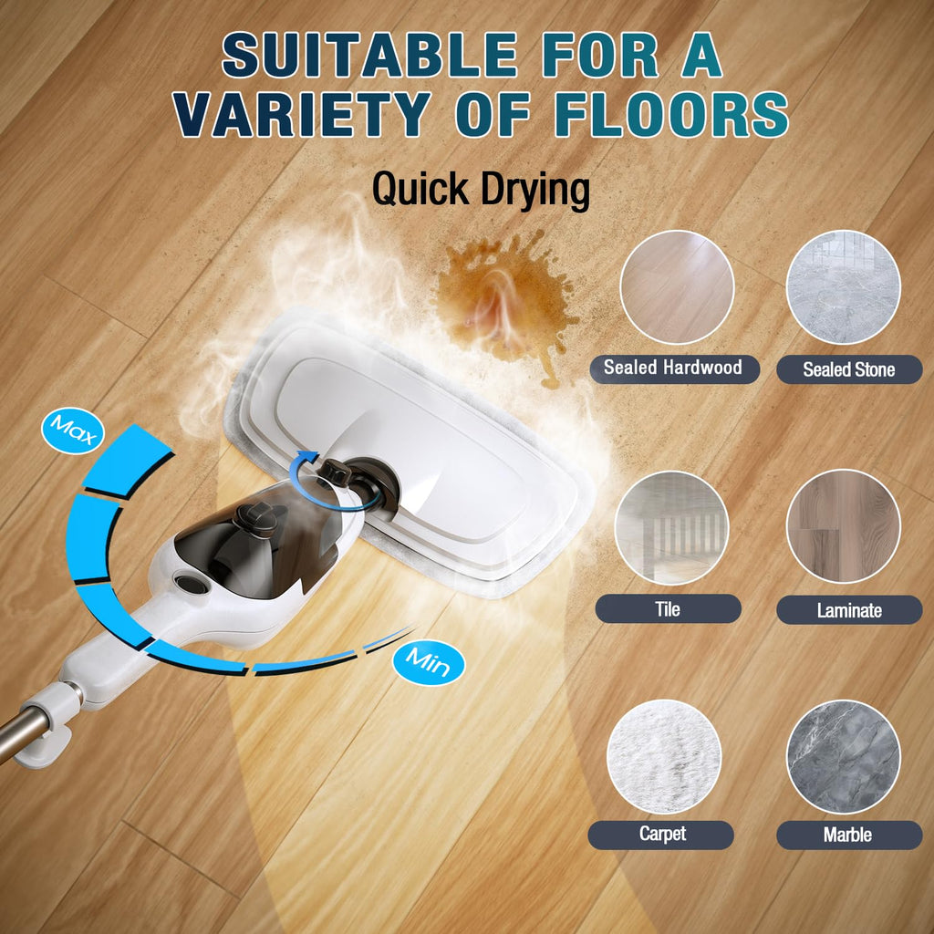 11-in-1 Steam Mop with 15.2 OZ Tank H592
