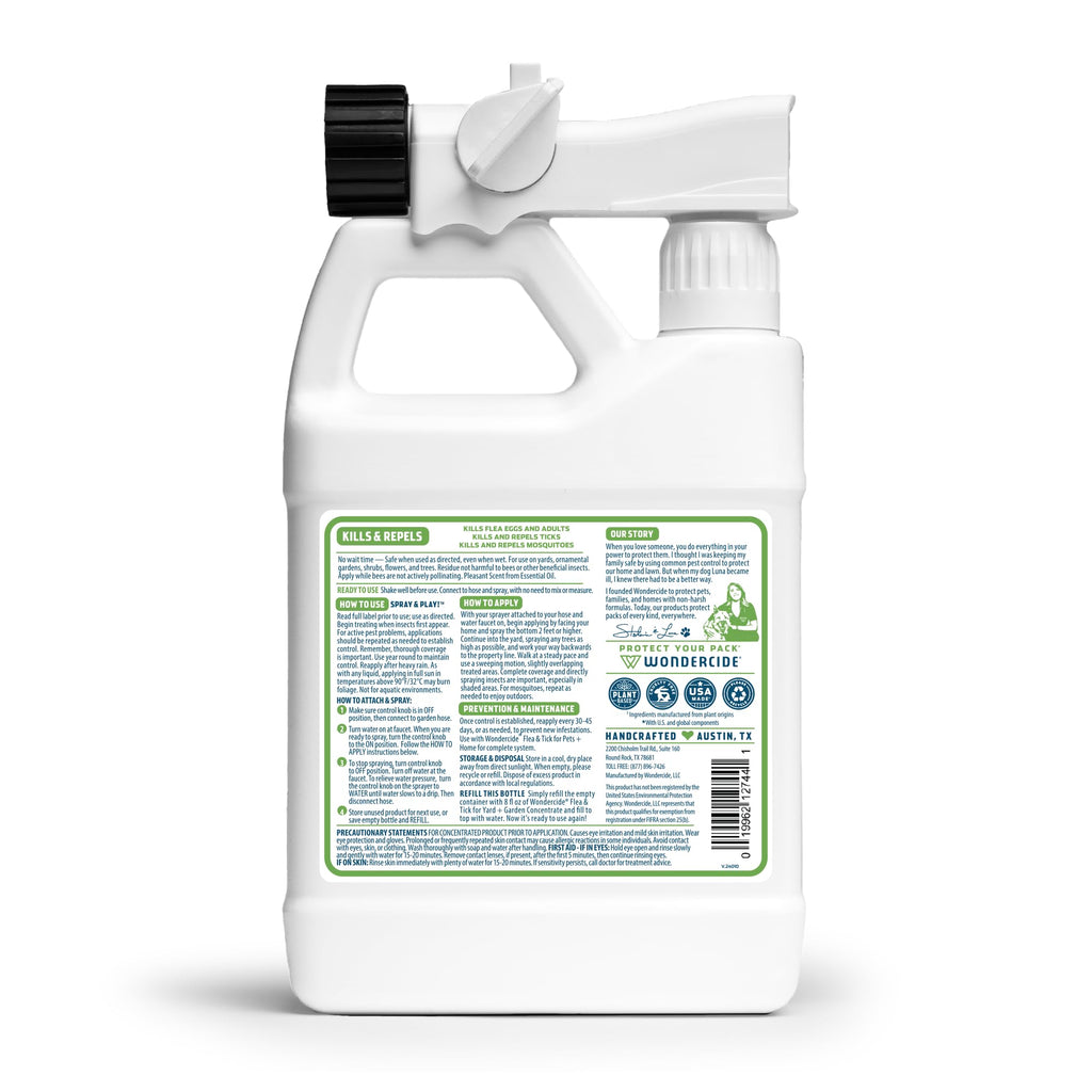 Flea & Tick Yard Spray with Natural Essential Oils 32 oz P49497