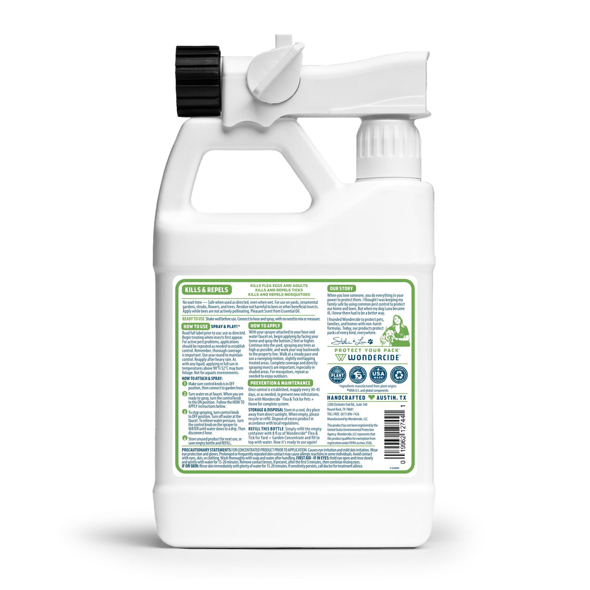 Flea & Tick Yard Spray with Natural Essential Oils 32 oz P49497