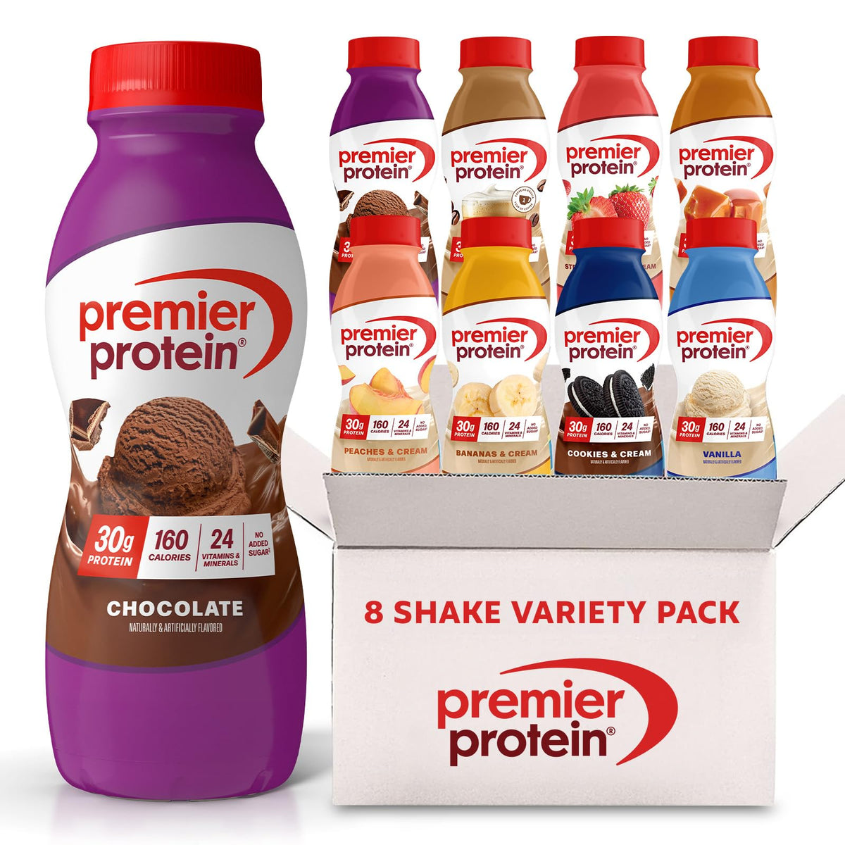 30g High Protein Shake 8 Flavor Variety Pack C882315