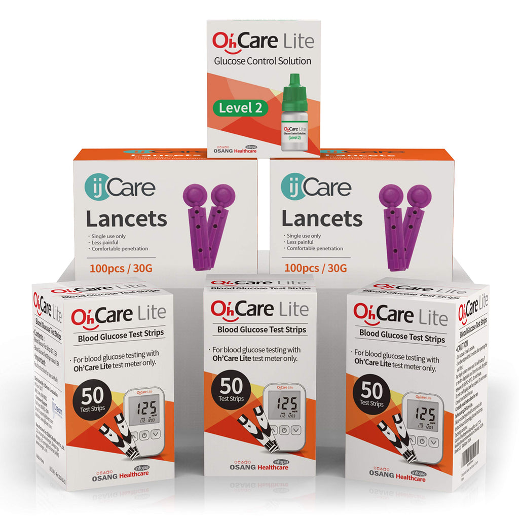 Blood Sugar Testing Monitor with 150 Glucose Test Strips and 200 Lancets P6621