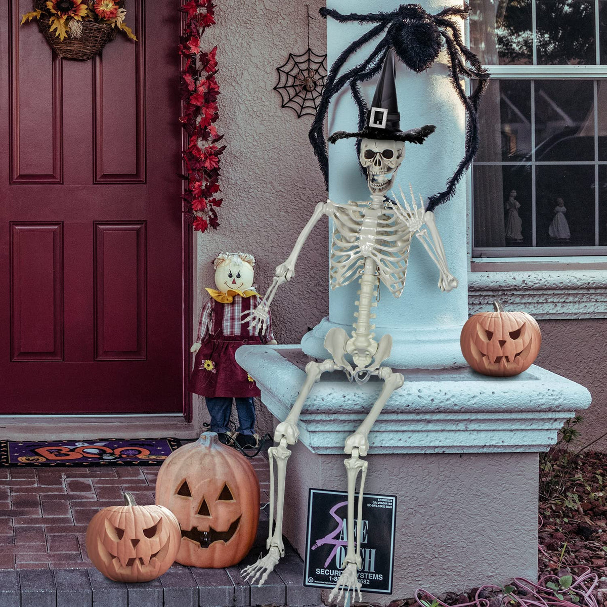 5.4ft Posable Life Size Skeleton with Movable Joints E216