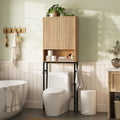 Freestanding Tall Wood Over The Toilet Storage Cabinet F140