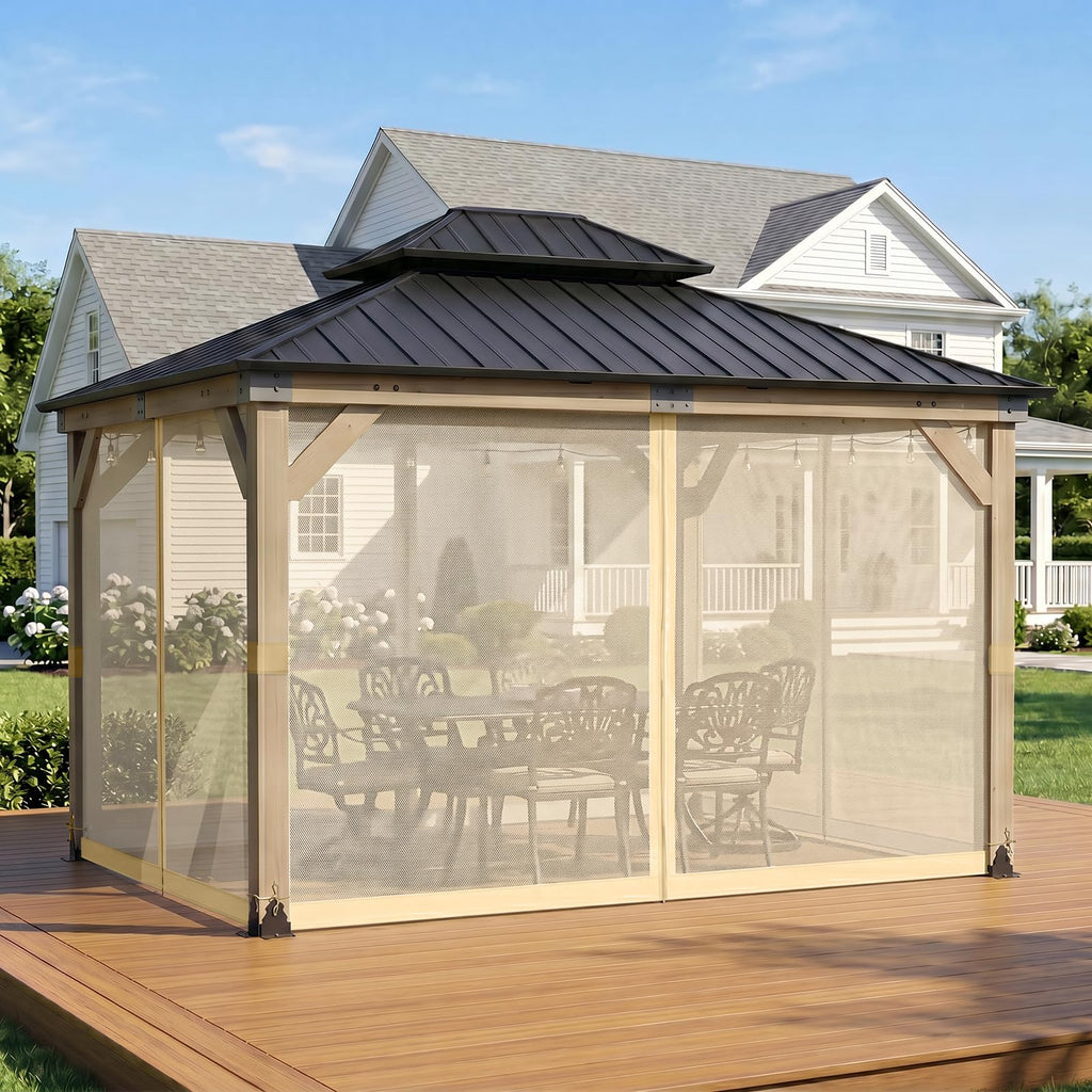 12'x14' Mosquito Netting Screen for Gazebo S380554