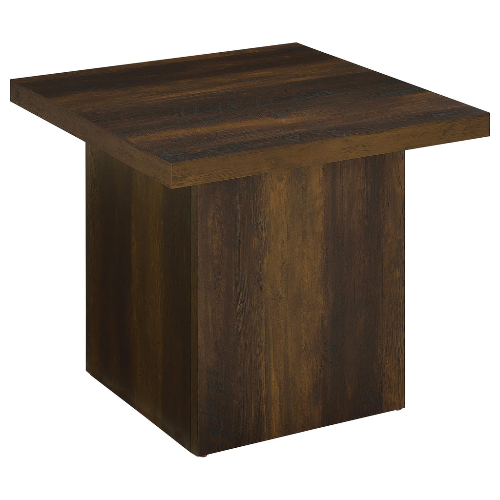 Dark Pine 2-Piece Square Coffee Table Set G77093