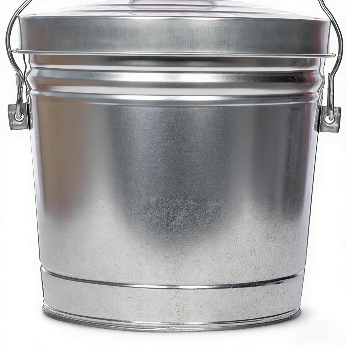 6 Gallon Galvanized Steel Storage Can with Locking Lid L89680