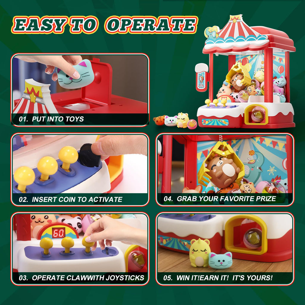 Claw Machine with 30 Mini Prizes M65570
