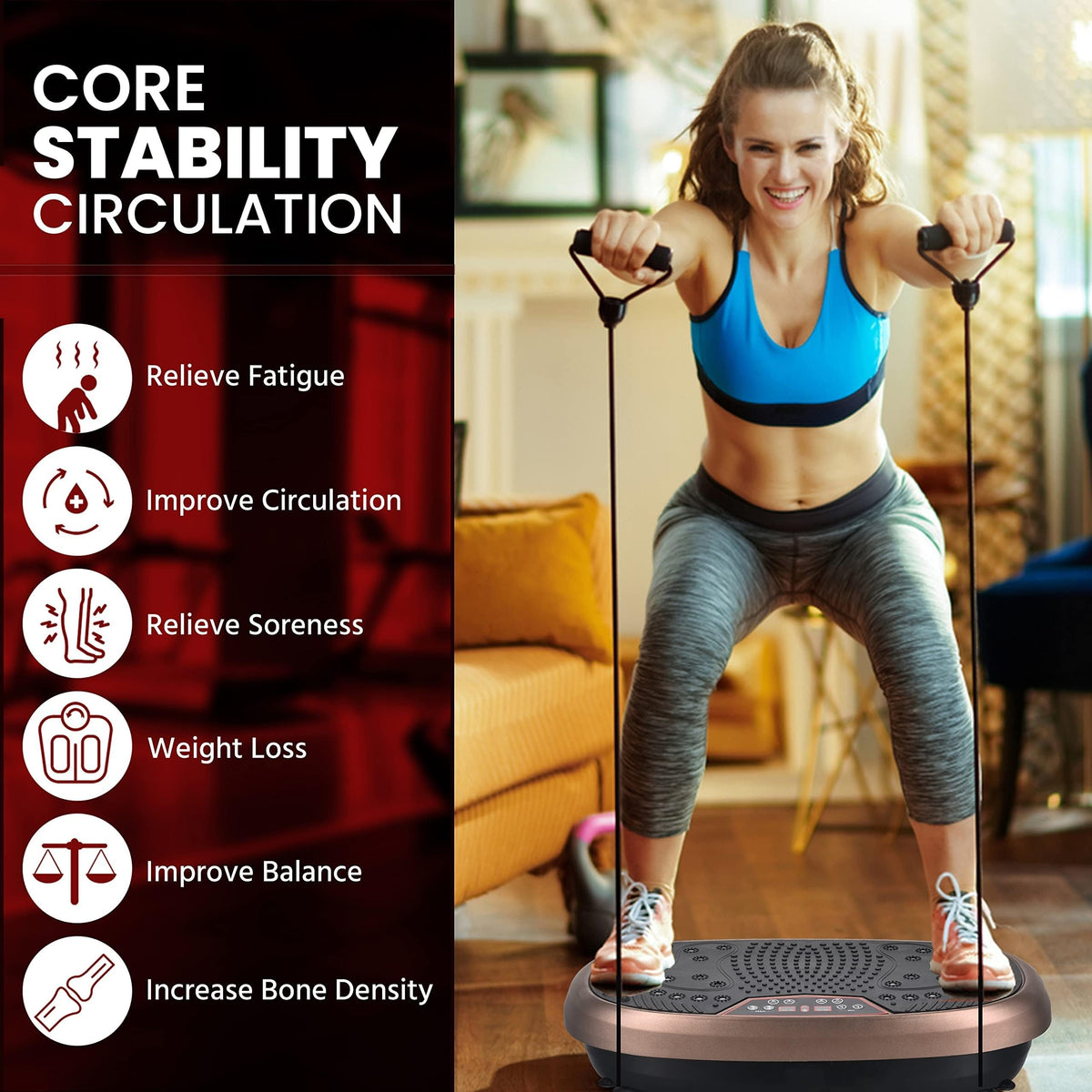 Vibration Plate Exercise Machine with 120 Speeds K701
